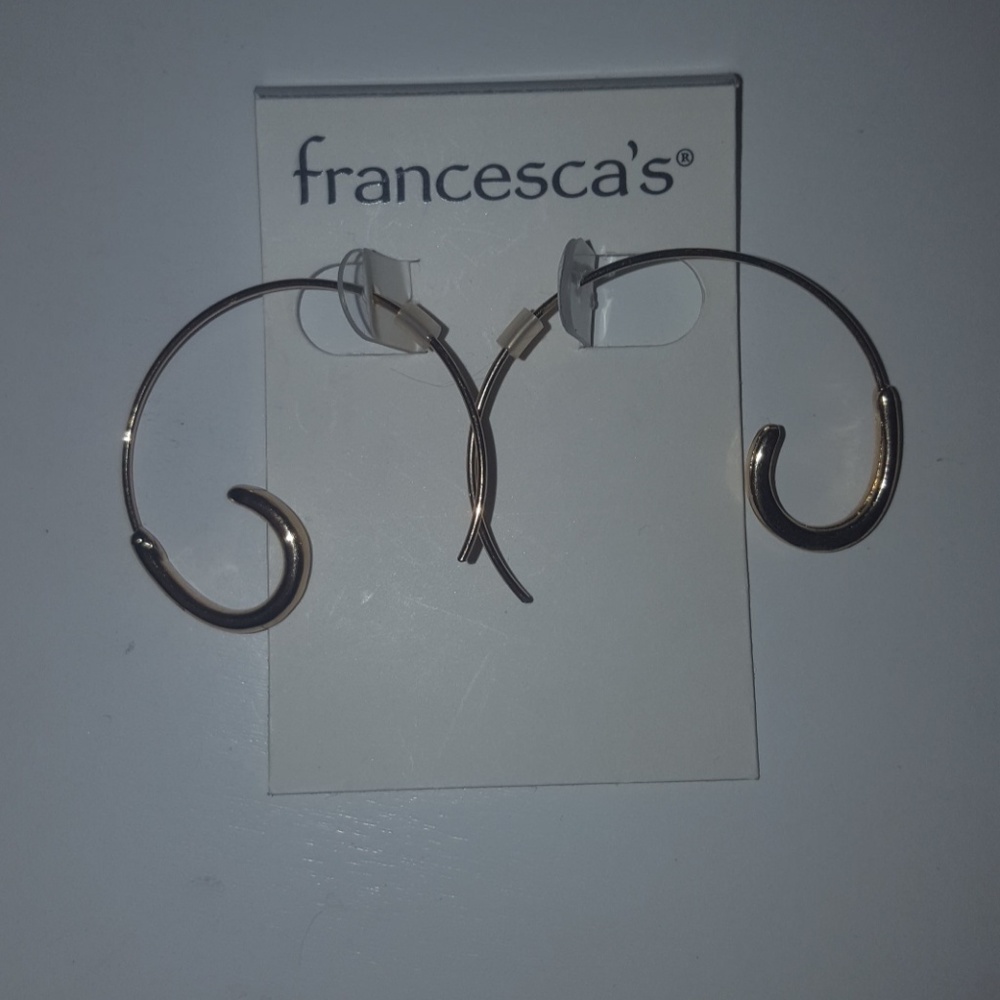 Gold Spiral Earrings